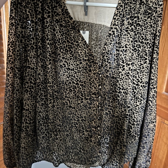 Anthropologie Leopard Print Blouse - Picture 5 of 5
